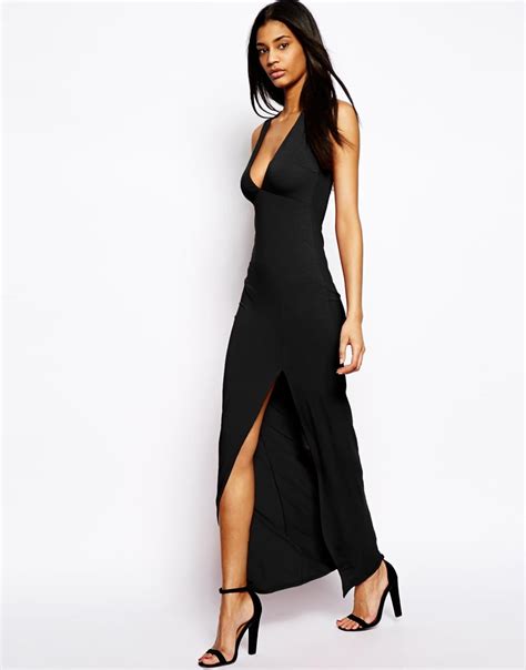 asos black white dress|black sleeveless maxi dress uk.